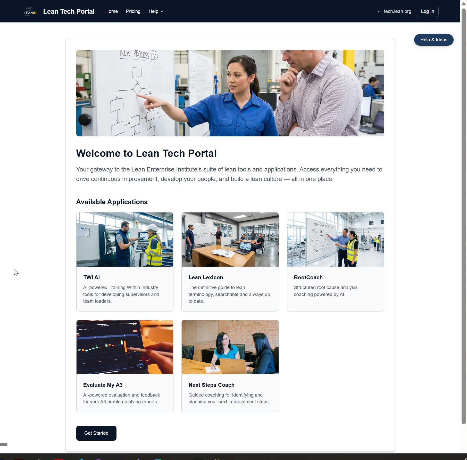 Lean Tech Portal — AI-powered lean tools built by Art Smalley